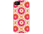 Suzani Pink Orange Iphone Case