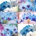 Orchid Wall Art Set of 6 prints 4x6 Save 40% Blue orchids photoset purple and blue home decor