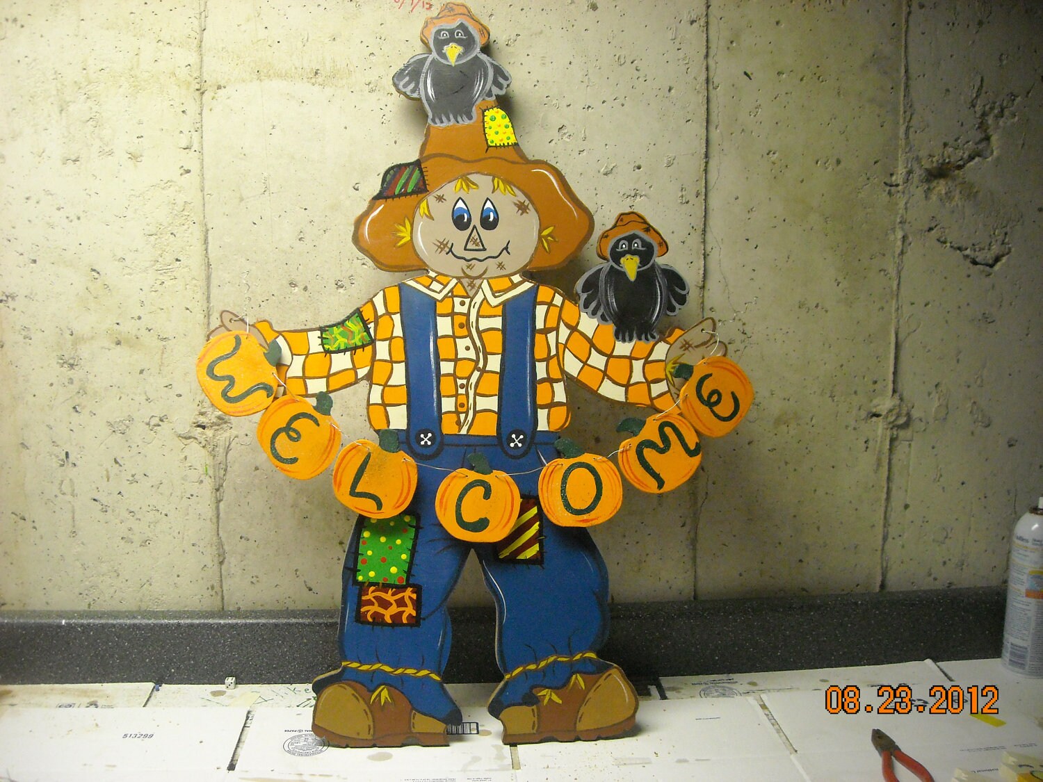 Scarecrow Wood Lawn Ornament/Yard Art by chardoman on Etsy