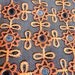 Vintage Retro 1970s cotton fabric - Vintage sewing supplies