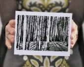 Wanderlust Greeting Card Series : Set of 3 Black and White Fine-Art Photo Cards, 5"x7", hand signed by artist. Blank Inside.