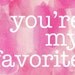Favorite Pink Watercolor Painting Typography Abstract Love 8x10 Art Print Abstract Pink Art