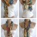 Fringe Scarf Knotted Scarf The Rainbow