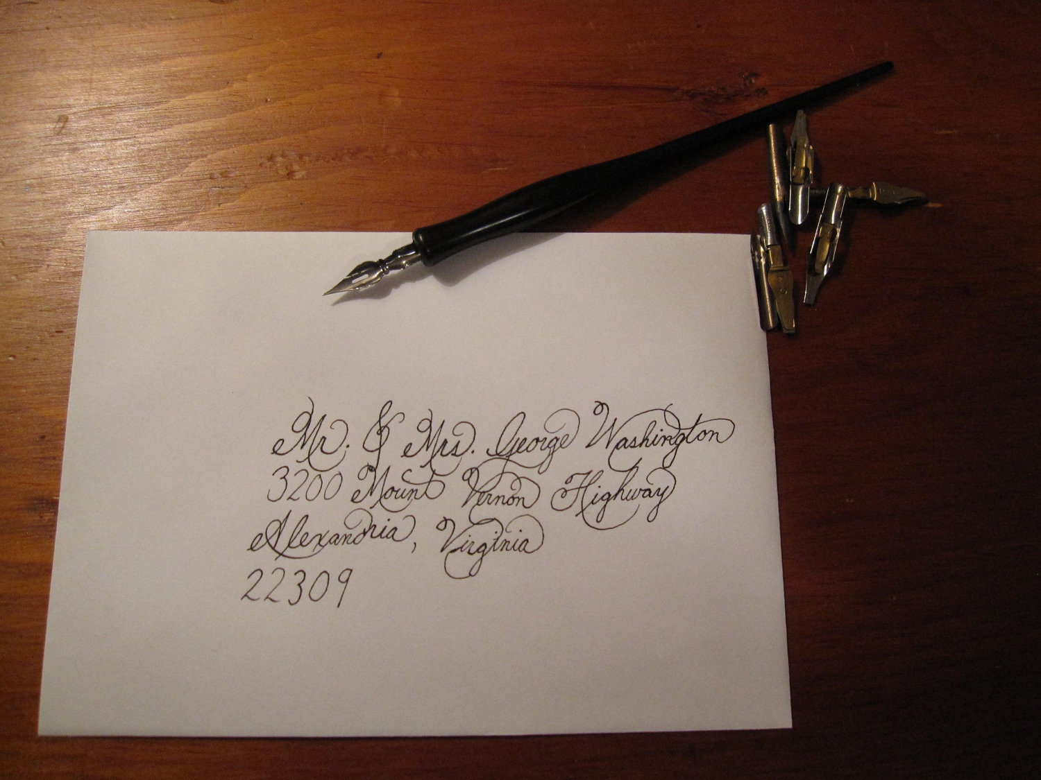 Custom Made to Order Hand Addressed Calligraphy Wedding Envelopes