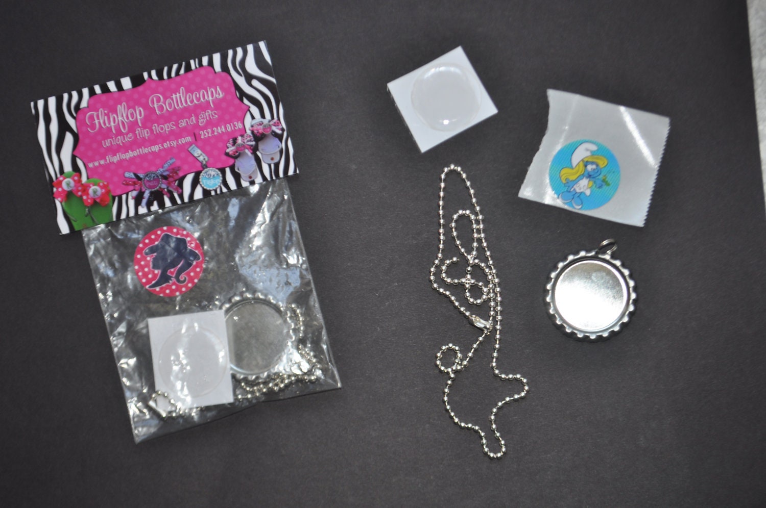 4 Girl Scout Brownie Necklaces, FINISHED or as CRAFT kit, Plain or GLITTER epoxy, brownie troop craft idea, Brownie badge idea