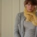 Knit Ascot Cowl -- hand knit