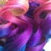 Ombre Hair Extensions,Tie dye Hair, Blonde Hair Extensions, Pink Ombre,Purple,Blue Vibrant Colors,(7) Pieces18", Custom Your Own