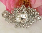 Rhinestone Brooch / Bridal Brooch / Crystal Brooch Component / RBR-35