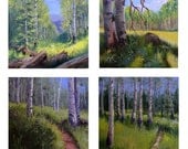 Set of 4 giclee aspen fine art prints