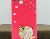 iphone 5 case fish   pearls iphone case iPhone pink case