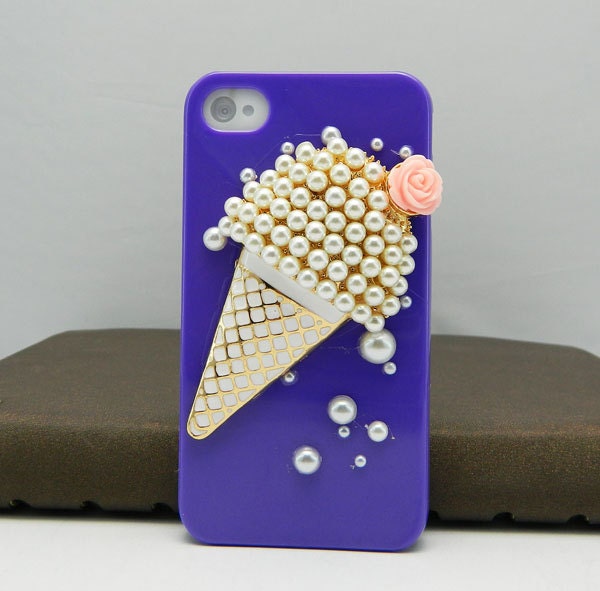 iPhone case Ice cream Cartoon Style loves iPhone 4 case iPhone 4s case iPhone cover Multiple color choices Listing Stats Listing Stats
