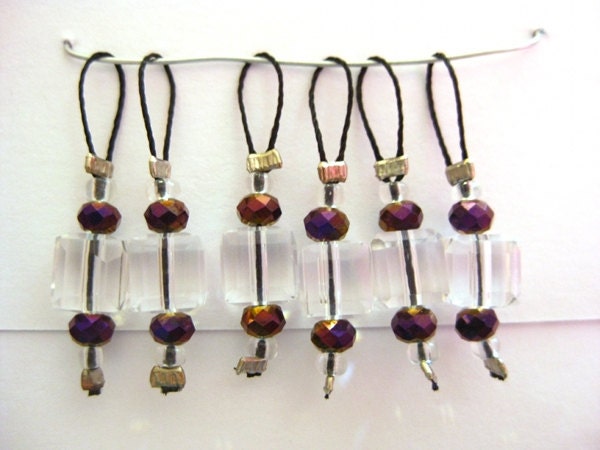 Crystalline Soft Loop Stitch Markers - Lady Elizabeth
