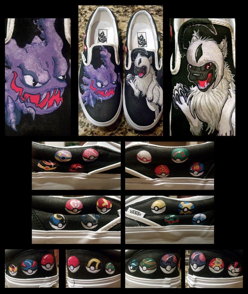 Custom Slip-On Pokemon Shoes