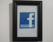 Facebook F Logo Cross Stitch