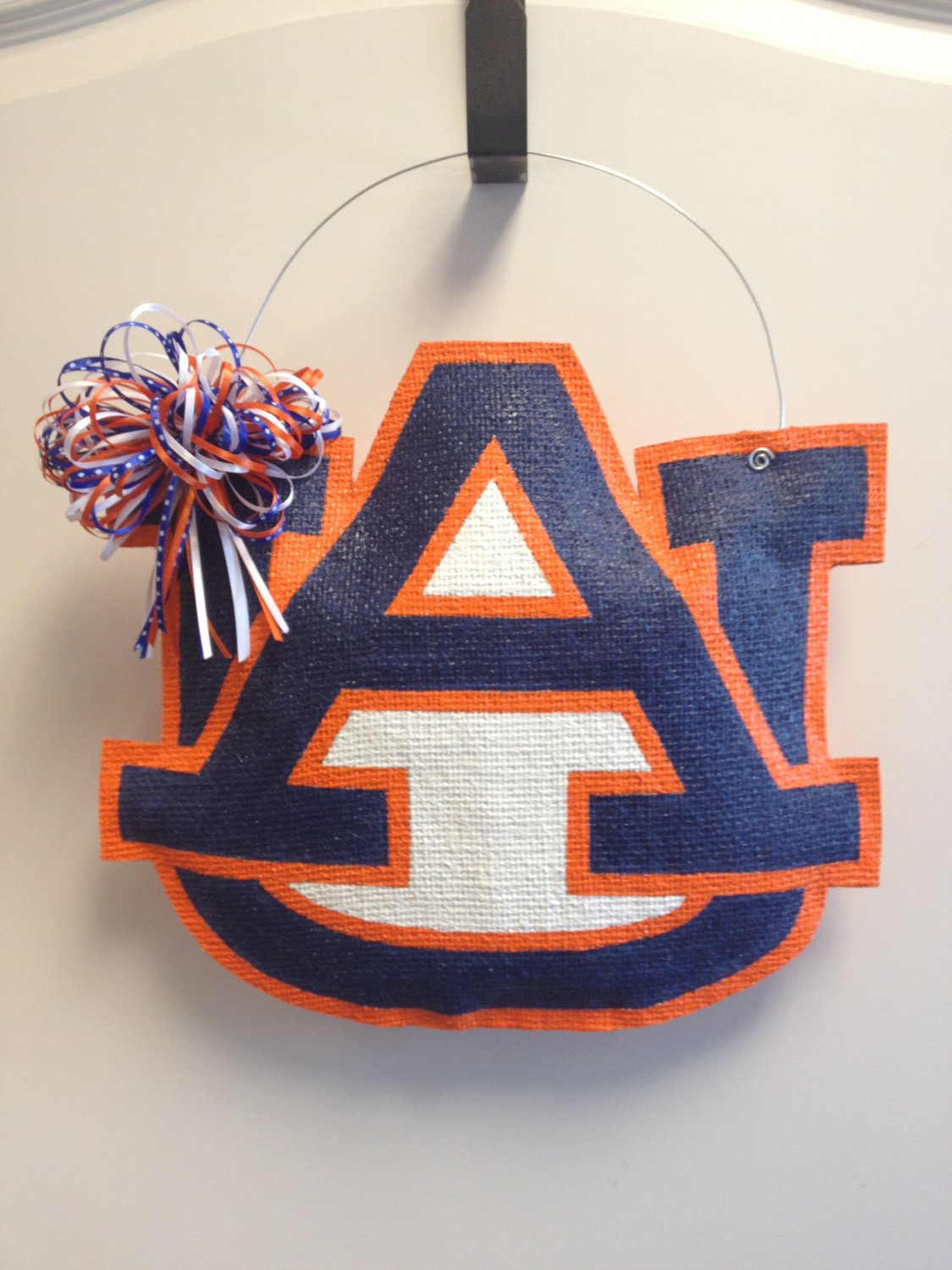 Auburn Burlap Door Hanger