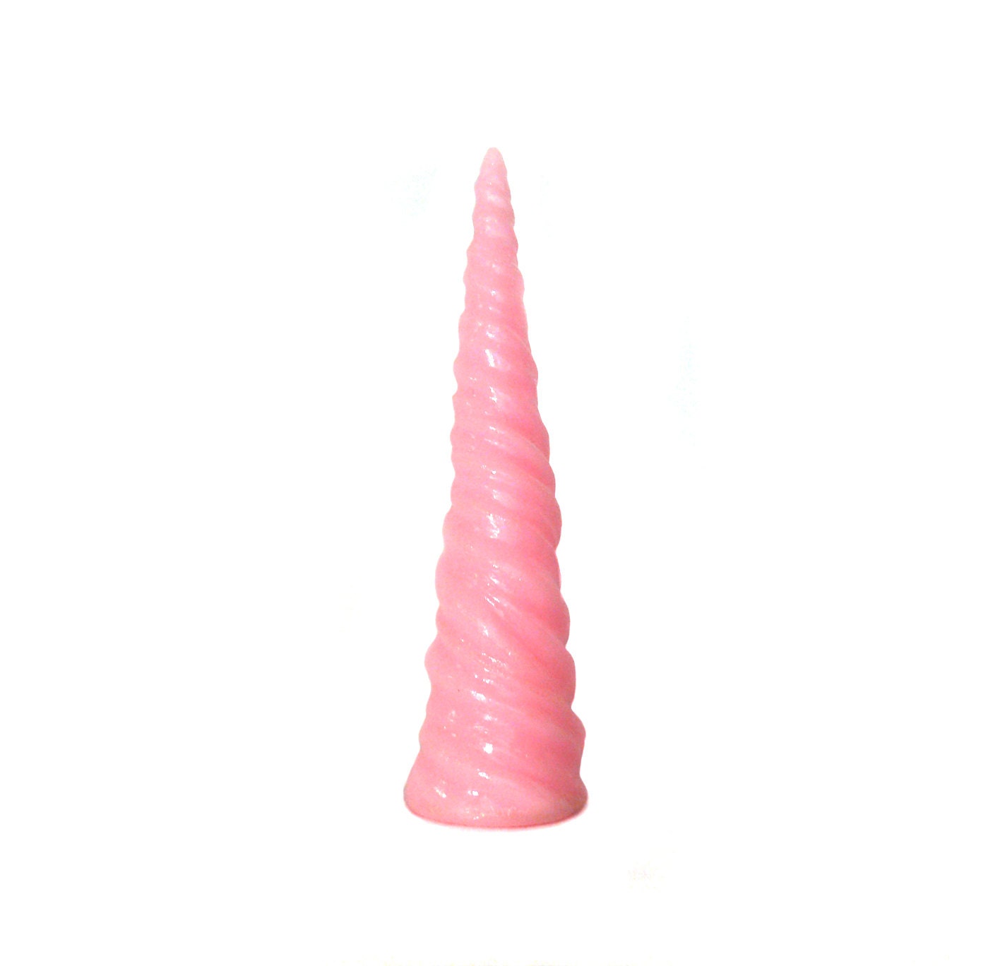 5" Faux Unicorn Horn in Pastel Pink