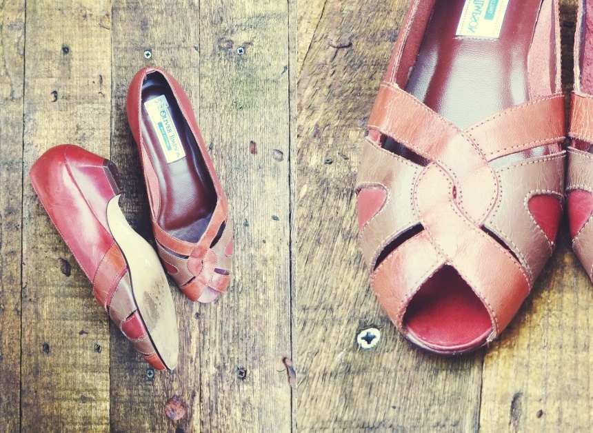 Oliver Timpson Peep Toes Flat Pumps // UK Size 4