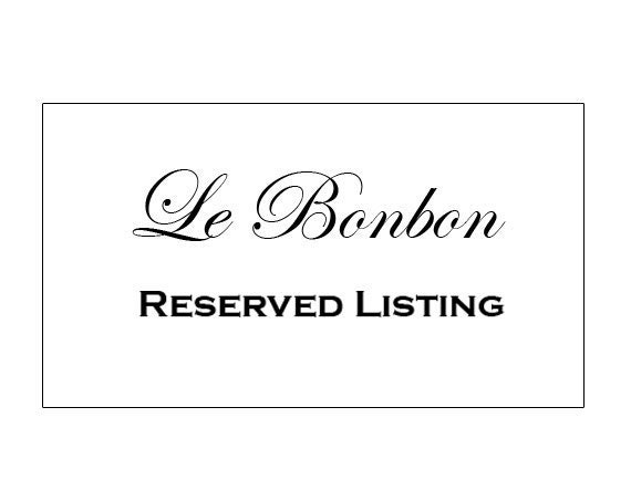 Reserved Listing for Alex