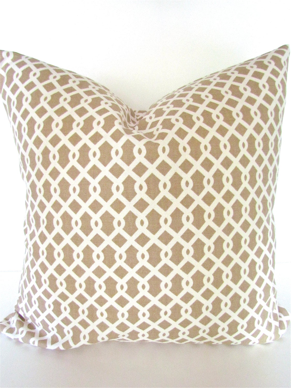 Sale CHEVRON PILLOW  covers 14x14 Tan Decorative Throw Pillows 14x14 Taupe Throw Pillow Covers