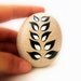 Painted Rock - Painted Stone - Original hand painted Black  upcycled White Stone