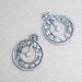 Silver Clock Charms