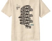 Retro Arcade Fire The Suburbs Indy Rock UK Band T-Shirt Tee Organic Cotton Vintage Look Size S M L