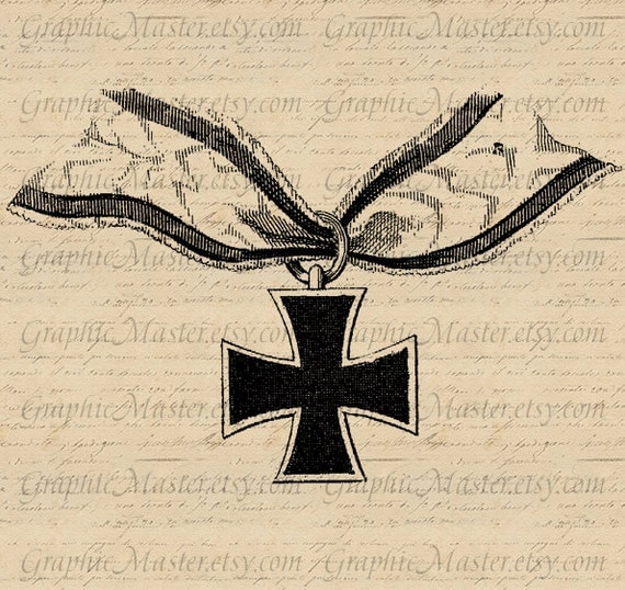 Cross Medal Ribbon Military Digital Collage Sheet Image Download Iron On Transfer Prints Fabric Pillows Tea Towels Burlap Tote Bags a101