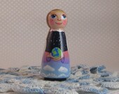 Angel of Peace / Catholic Peg Doll / Catachesis of the Good Shepherd Toy / Catholic Toy Icon / Saint Doll