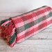 Vintage Cotton Plaid Blanket