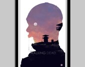The Walking Dead - Season 3 - 12x18 - movie poster, walking dead, zombie, undead, walker, minimal, retro,