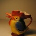 antique 1930s IRISH creamer TOUCAN which is associated with Guinness beer a lovley and rare find blue orange yellow