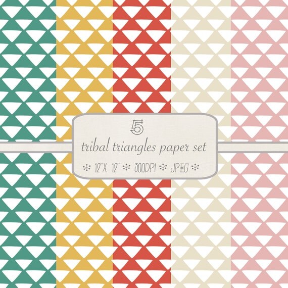 INSTANT DOWNLOAD// Modern Photography Backgrounds // Tribal Triangles //Commercial and Personal Use Il_570xn