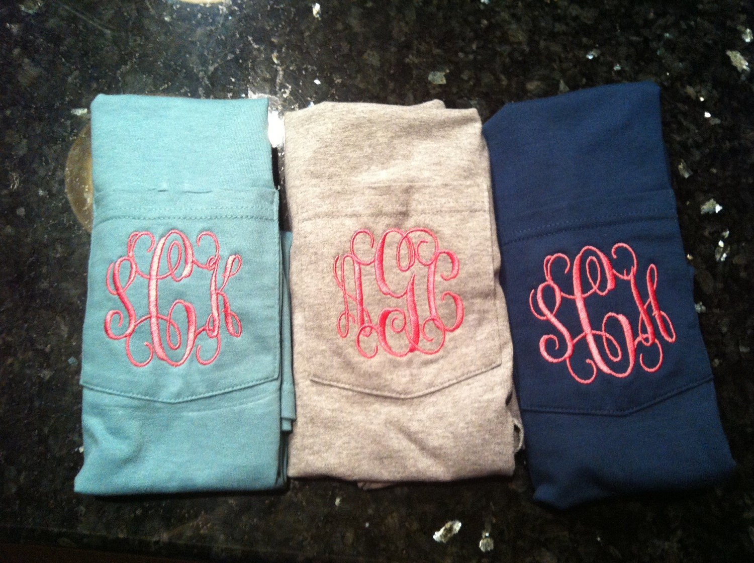 Monogrammed Pocket Tee