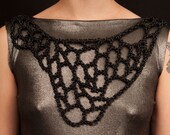 Black Organic Byzantine chest piece One of a Kind
