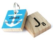 Nautical Anchor Scrabble Dog ID Tag, Pet Tag