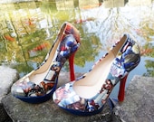 Iron Man and Captain America Platform Pumps - Comic Book Heels Shoes