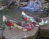Pirate Deadpool - Deadpool Comic Book Heels - Comic Book Shoes