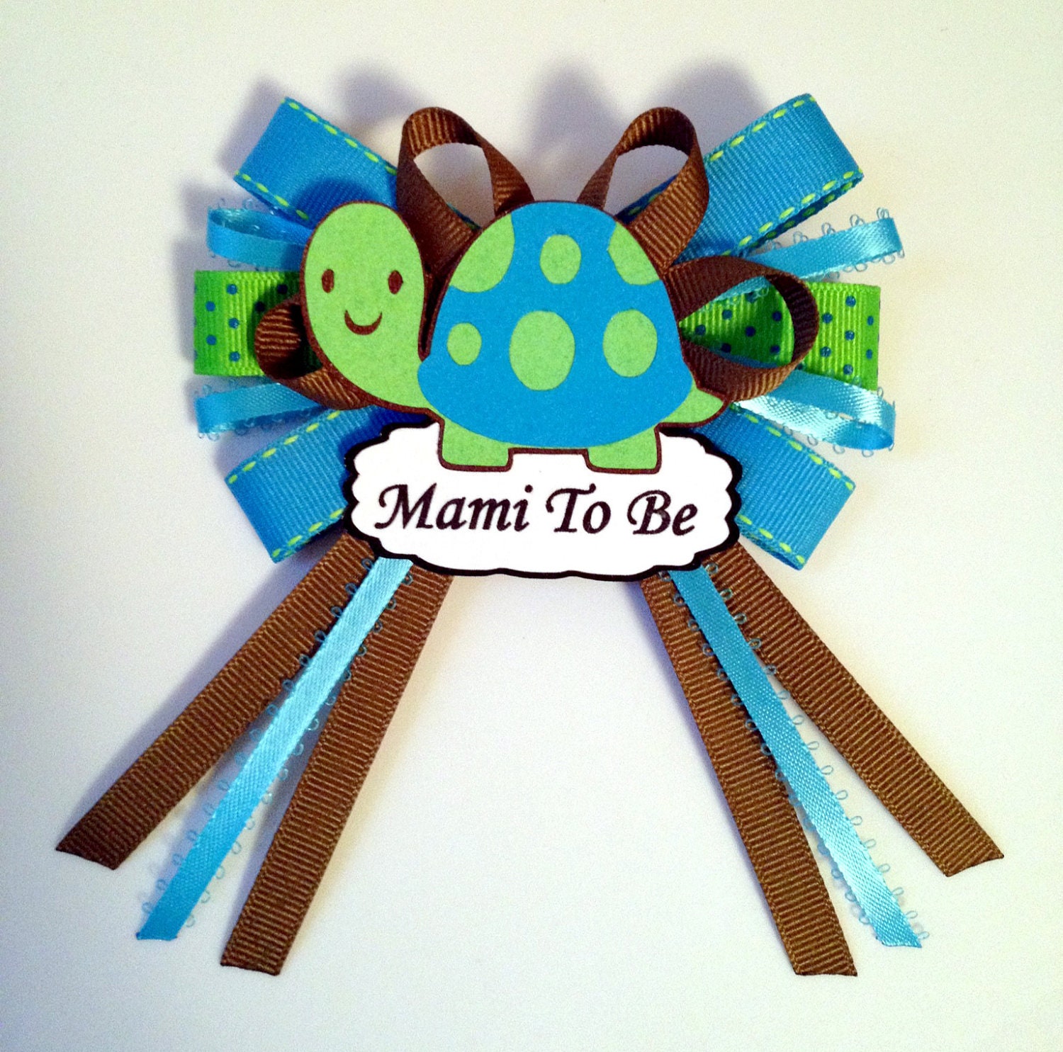 Mami to Be Ribbon Corsage Pin Il_570xn