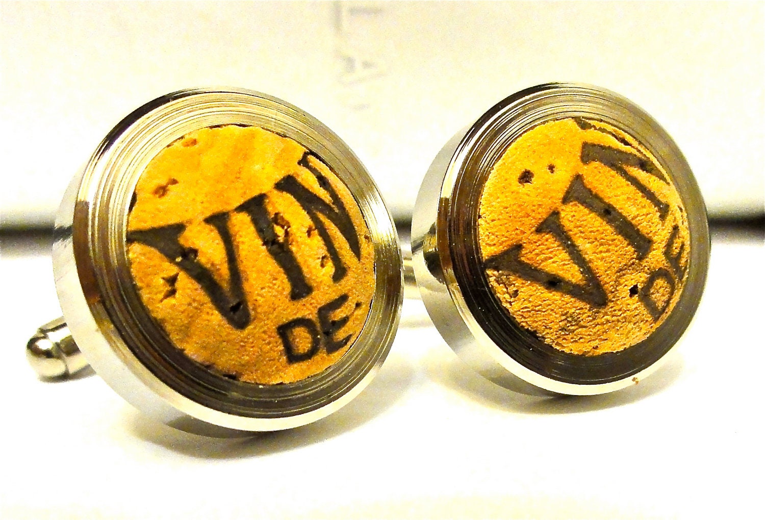 Father's Day Gift - Wine Cufflinks - Champagne Cufflinks - Wino Gift - Anniversary Gifts for Men