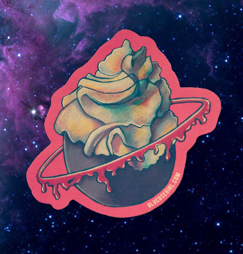 Cream Comet Sticker
