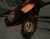 Women's monogrammed TOMS