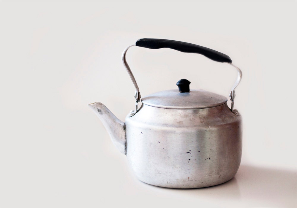 Vintage soviet aluminum kettle