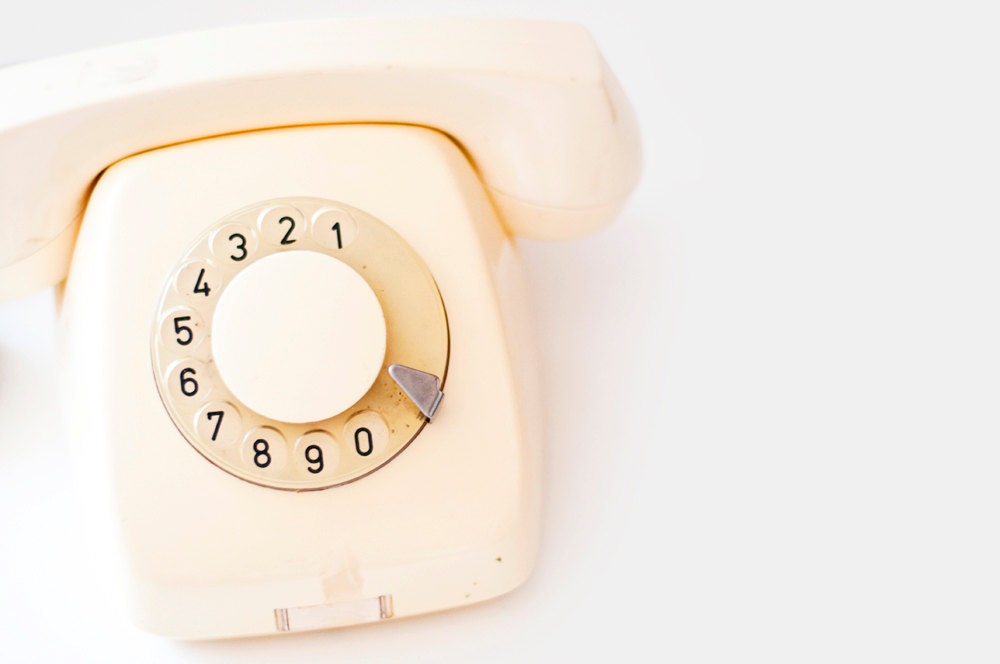 Vintage Rotary phone - CuteOldThings