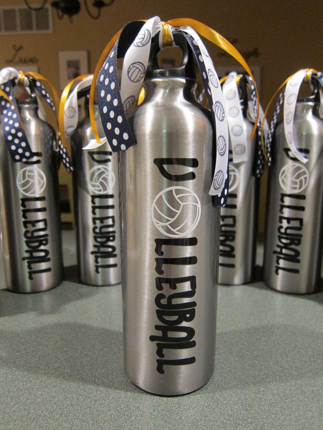 Personalized Team Sports Volleyball Water Bottle