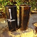 Recycled Wine Bottle Glasses made from Tapena Spanish Wine Bottles Set of 2