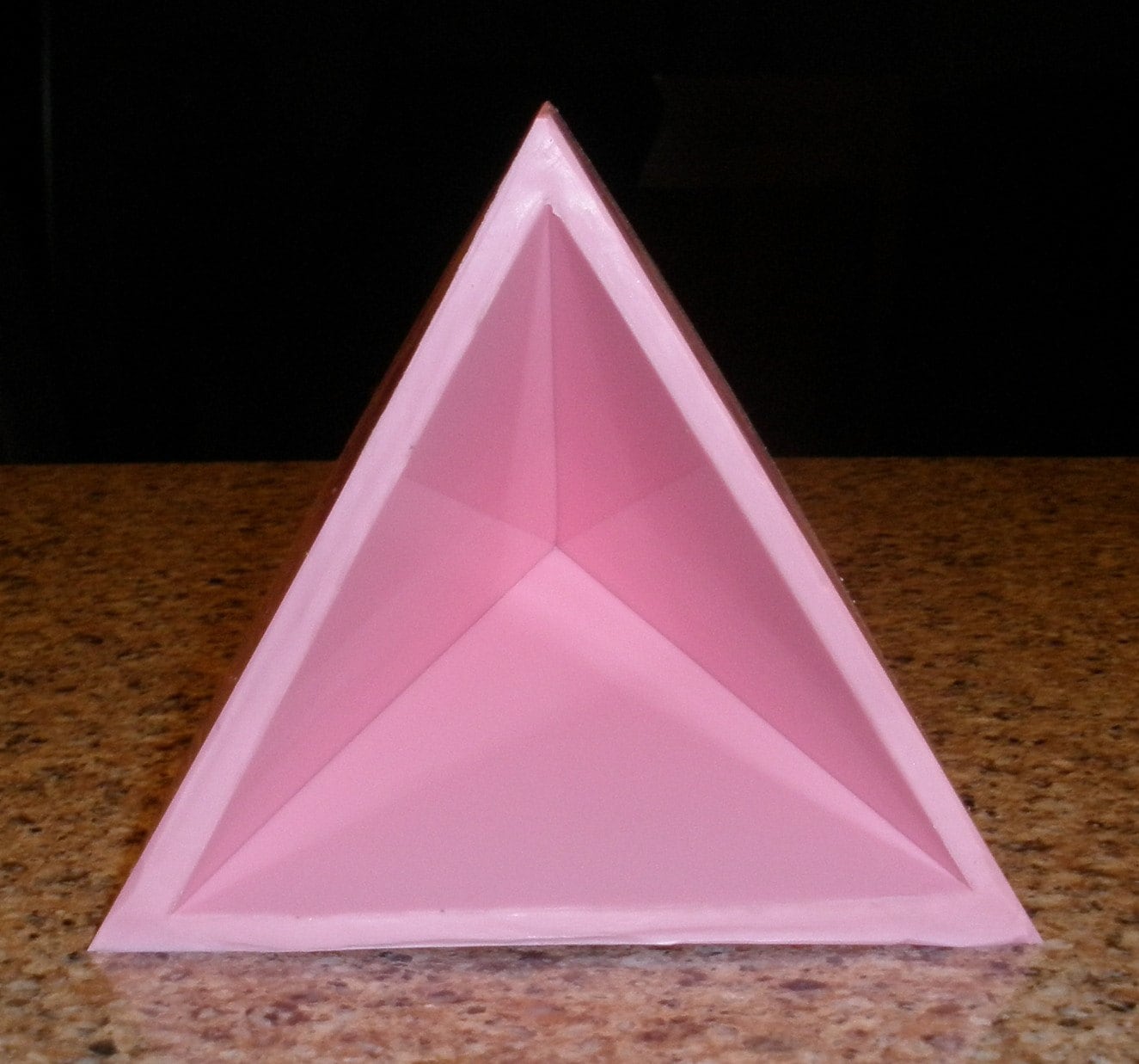 Tetrahedron 3 sided pyramid Silicone mold by InspirationMagician