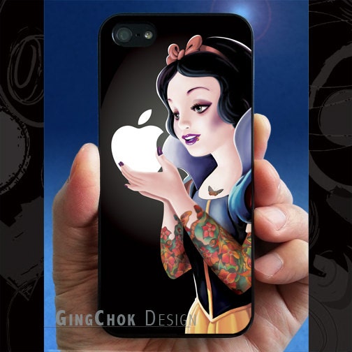 Tattoo girl art painting iPhone 5 case, iPhone case for iPhone 5, Black case.