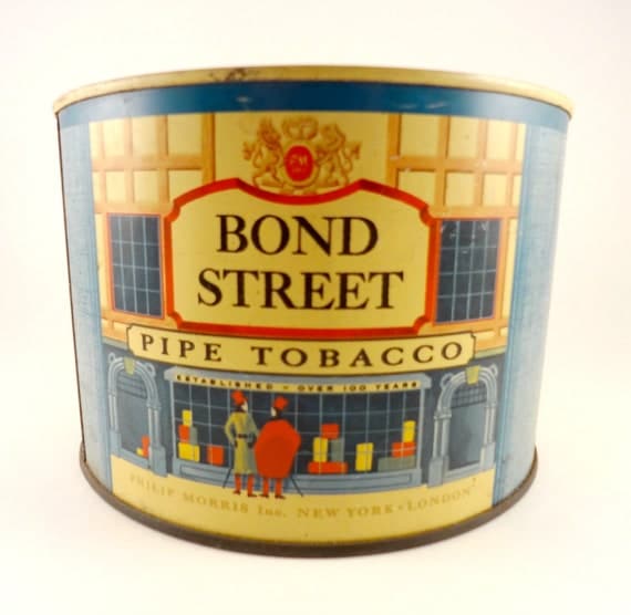 Vintage Pipe Tobacco Tin Bond Street Philip By Rockintherust