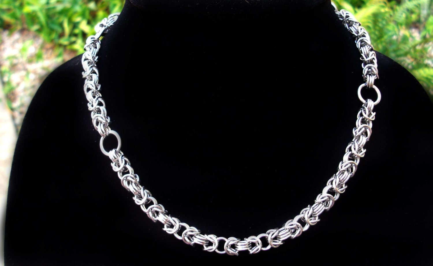 Unisex Byzantine Chainmail Necklace