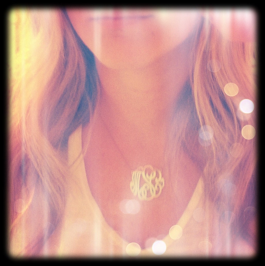 Monogrammed necklace